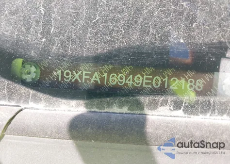 2009 Honda Civic Ex-L from USA, damaged, VIN 19XFA16949E012188